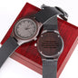 Husband - Life Gets Better Each Day With You - Engraved Wooden Watch