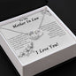 Mother In Law - You Have A Special Way f Loving Me - Perfect Pair necklace Gift
