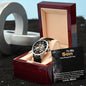 Son From Mom - Braver Stronger Loved - Men's Openwork Watch