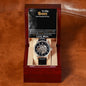 Son From Mom - Braver Stronger Loved - Men's Openwork Watch