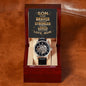 Son From Mom - Braver Stronger Loved - Openwork Watch