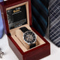 Son From Mom - Braver Stronger Loved - Men's Openwork Watch