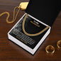 Husband - I Feel Secure In Your Arms - Cuban Link Chain Gift