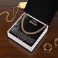 Dad - Bravest, Strongest, Smartest Man I Know - Cuban Link Gift