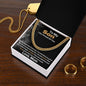 Son From Mom - Braver Stronger Loved - Cuban Link Chain