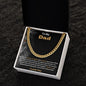 Dad - Bravest, Strongest, Smartest Man I Know - Cuban Link Gift