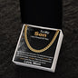 Son From Mom - Braver Stronger Loved - Cuban Link Chain
