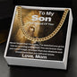 Son - You Are Braver Stronger, From Mom - Cuban Link