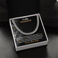 Husband - I Feel Secure In Your Arms - Cuban Link Chain Gift
