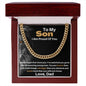 Son From Dad- Never Forget That I Love You - Cuban Link Chain