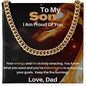 Son From Dad - Your Energy And Fire Is Truly Amazing - Cuban Link Gift