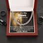 Son - You Are Braver Stronger, From Mom - Cuban Link