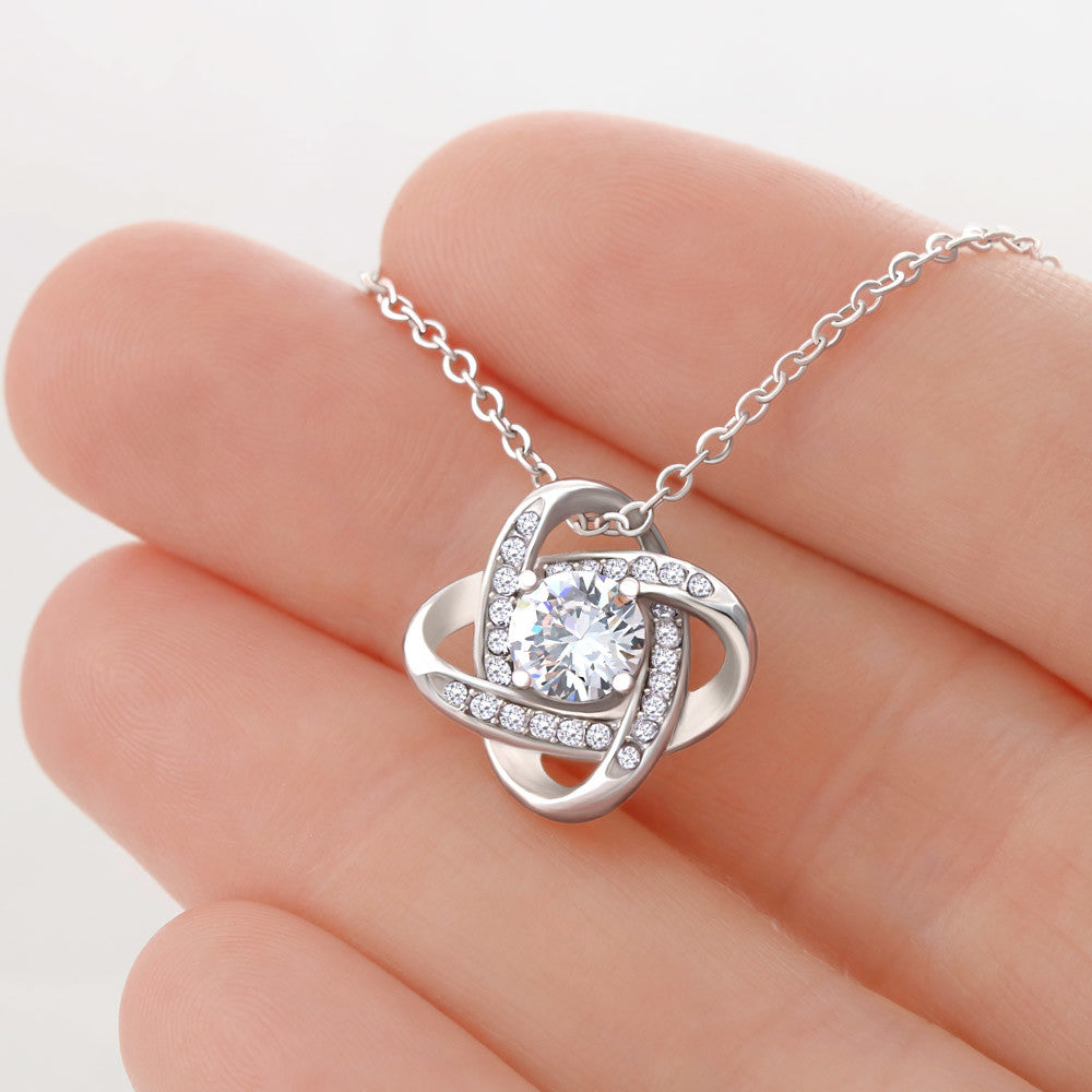 Daughter From Dad - Never Forget That I Love You - Love Knot Necklace