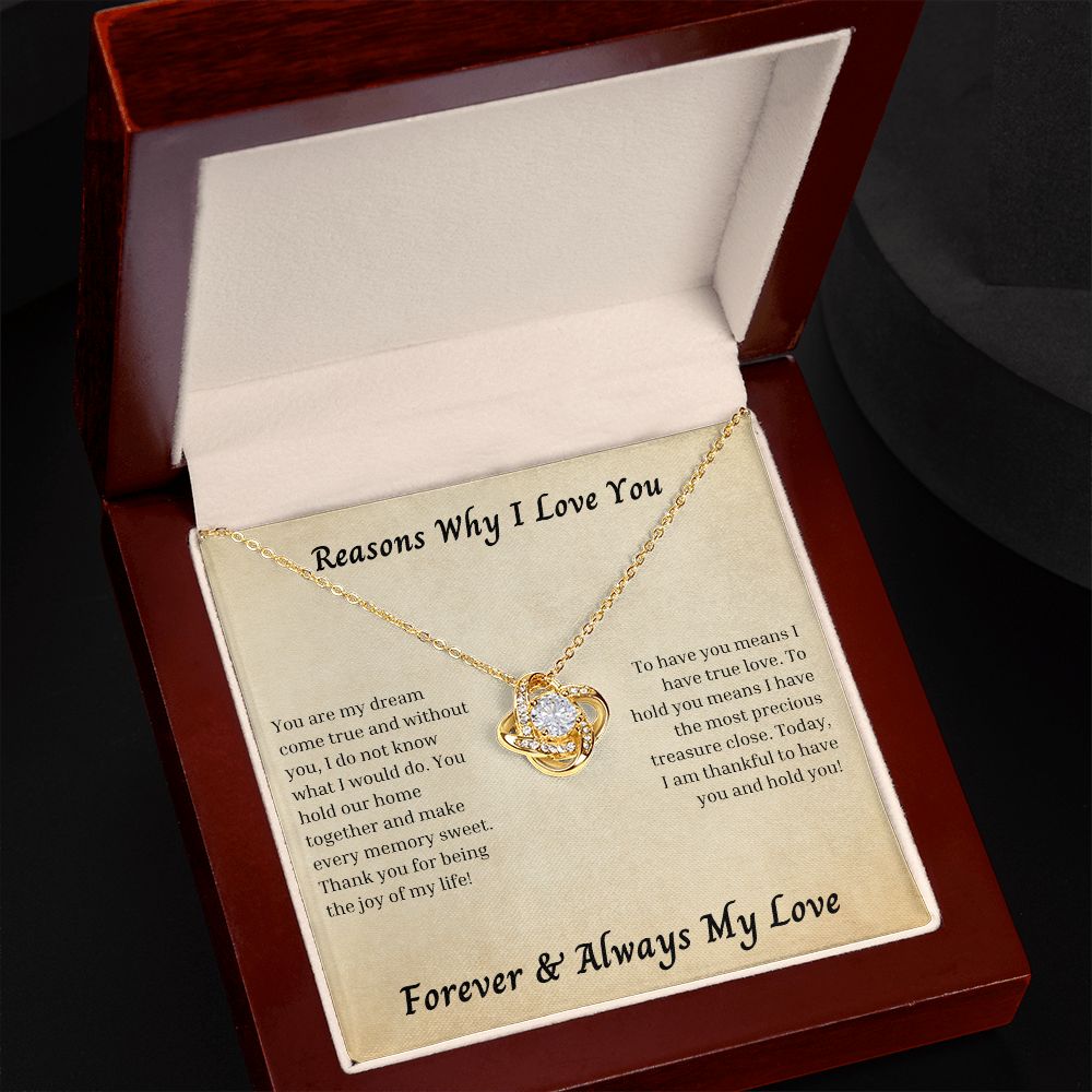 Reasons Why I Love You 007 Love Knot