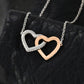 Daughter From Mom - Never Forget That I Love You - Interlocking Heart Necklace