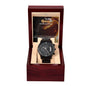 Son - I Am Proud Of You, Love Mom - Chronograph Watch