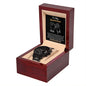 Best Friend - Worthy of Appreciation - Black Chronograph Watch