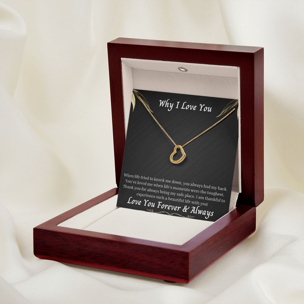 Why I Love You 010 Delicate Heart Necklace