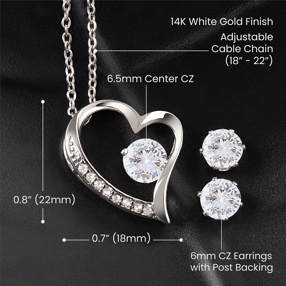 Soulmate - To Hold You Means I Have The Most Precious Treasure Close - Forever Love Necklace Set