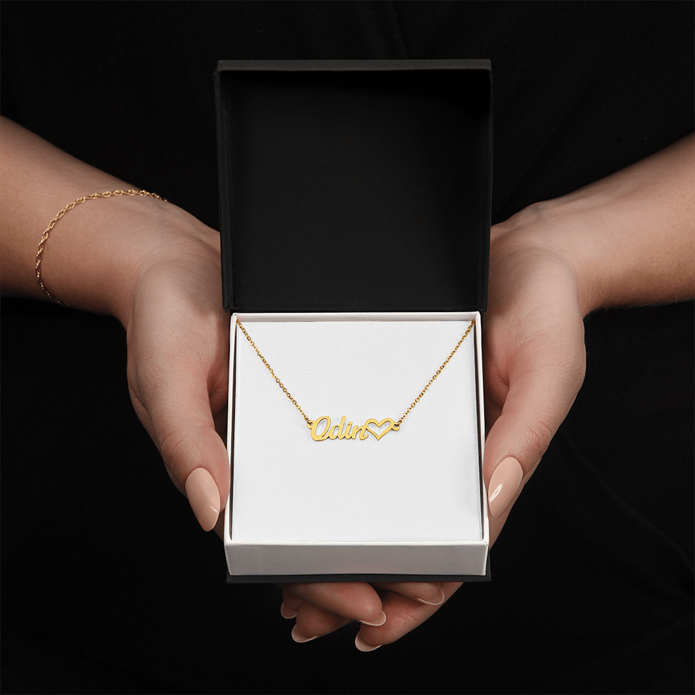 To My Amazing Friend - Personalized Name Necklace with Heart