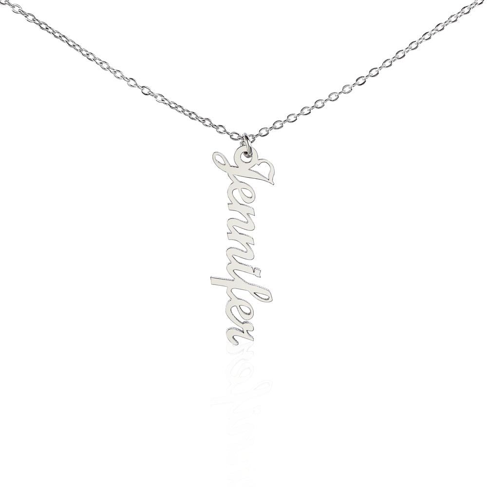 Beautiful Vertical Name Necklace For Mom