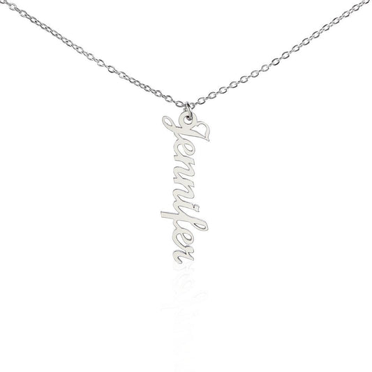 Beautiful Vertical Name Necklace For Mom