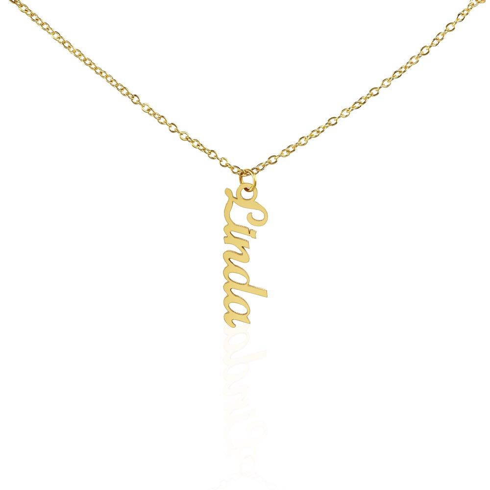 Beautiful Vertical Name Necklace For Mom