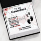Gift For Grandma Necklace Grandmother Birthday Gift From Granddaughter/Grandson To My Grandma Necklace Gift I Love You Granny