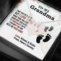 Gift For Grandma Necklace Grandmother Birthday Gift From Granddaughter/Grandson To My Grandma Necklace Gift I Love You Granny