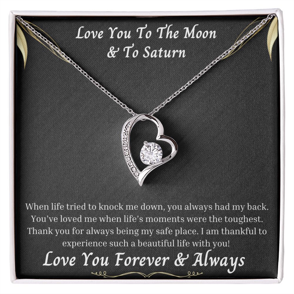 Love You To The Moon And To Saturn 010 Forever Love Necklace