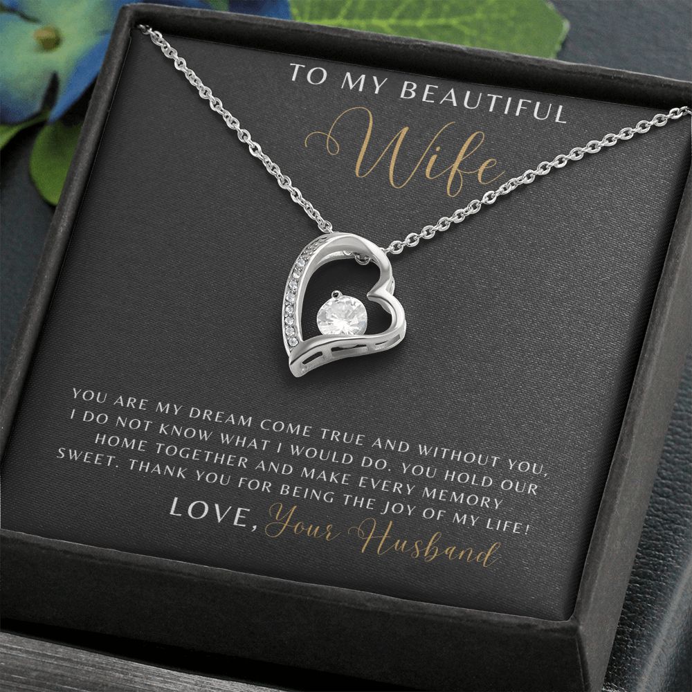 Wife - You Are My Dream Come True - Forever Love Necklace