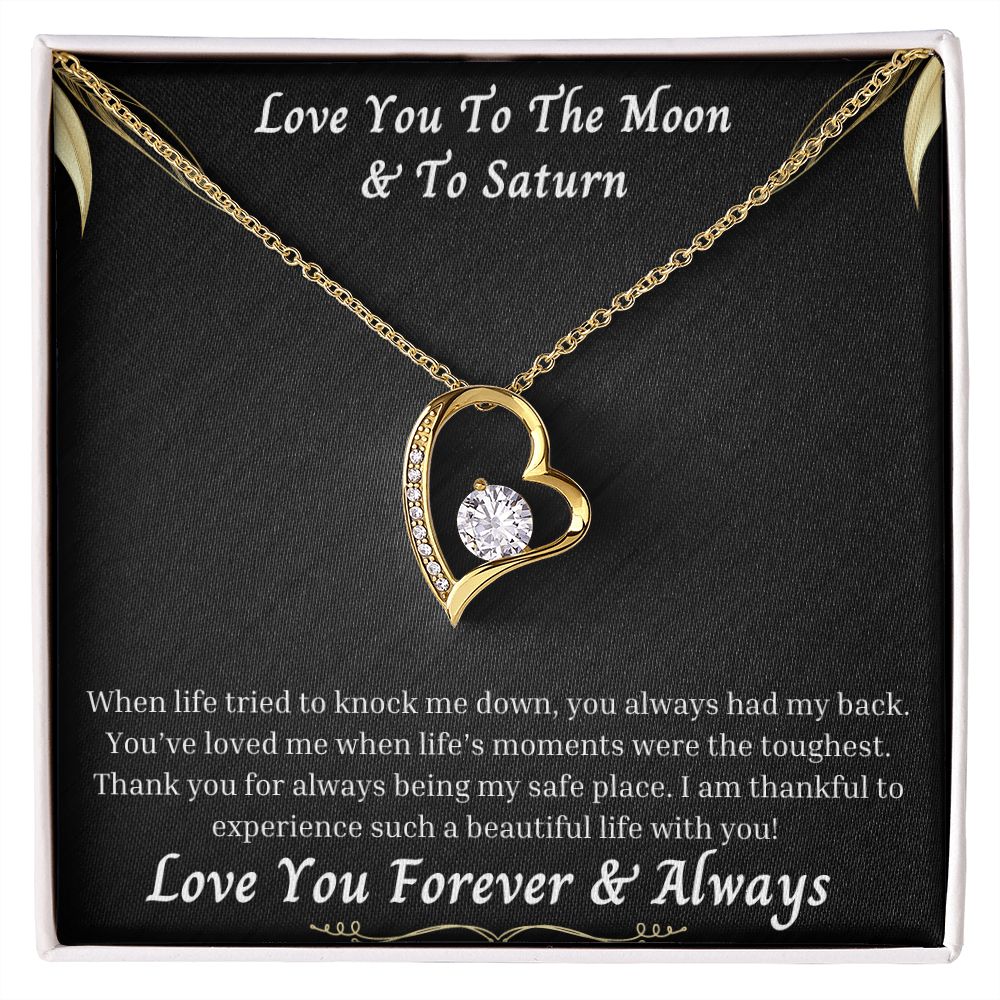 Love You To The Moon And To Saturn 010 Forever Love Necklace