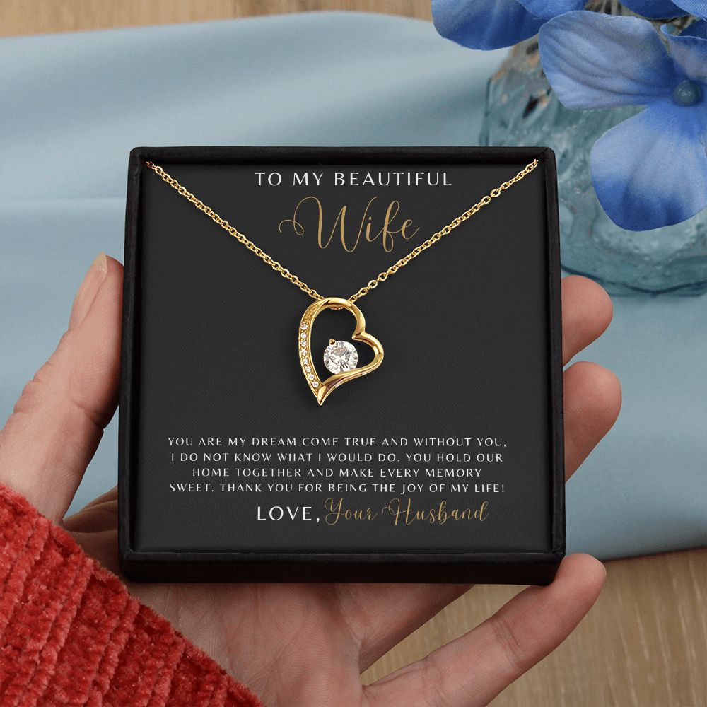 Wife - You Are My Dream Come True - Forever Love Necklace