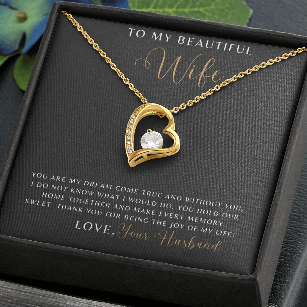 Wife - You Are My Dream Come True - Forever Love Necklace