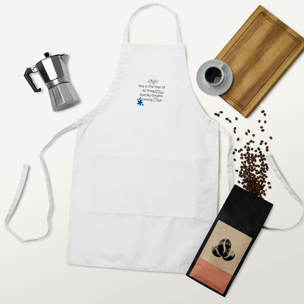 Embroidered Apron The Year Of All Things New