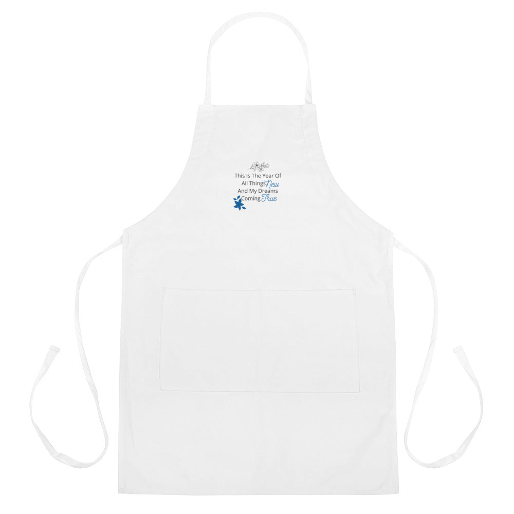 Embroidered Apron The Year Of All Things New