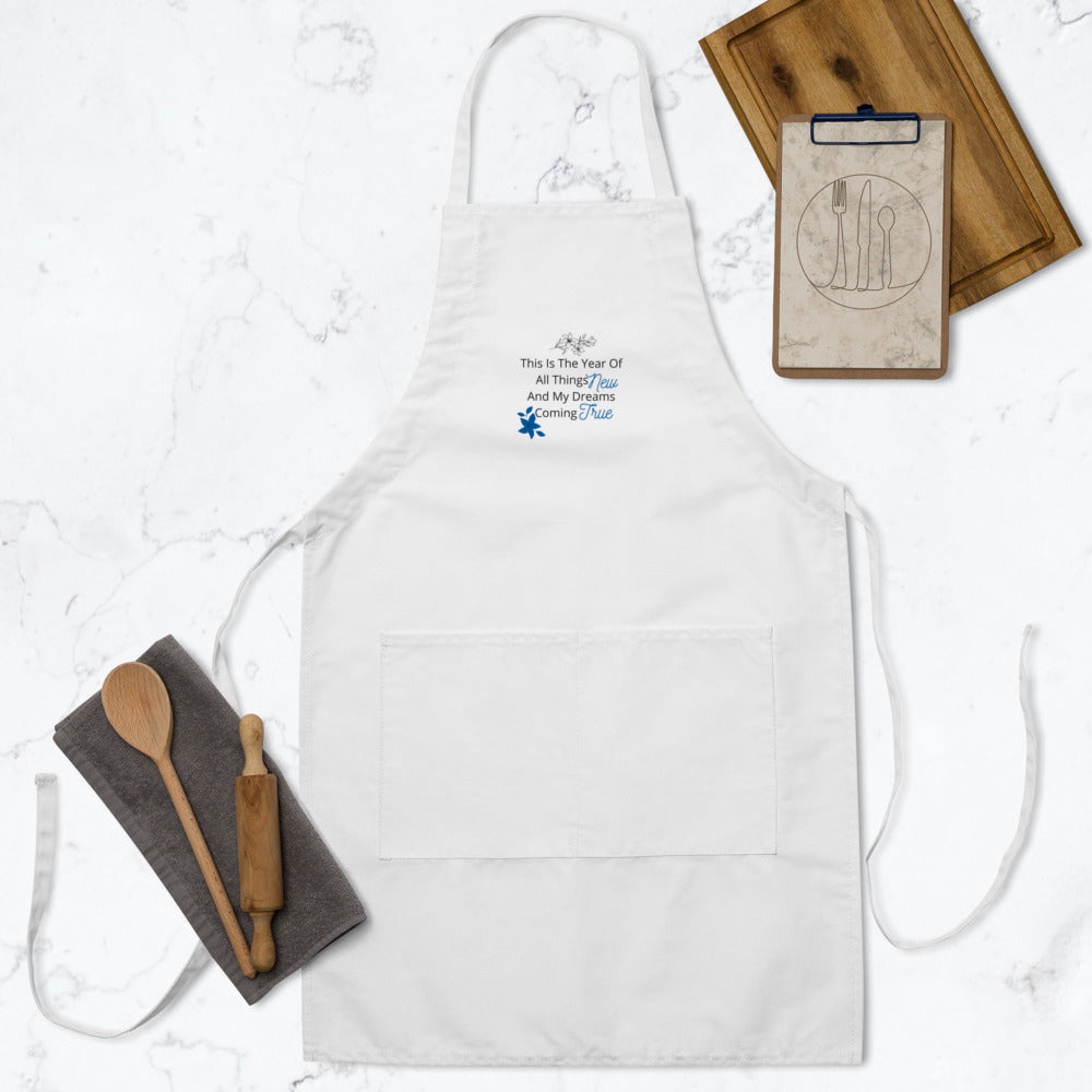 Embroidered Apron The Year Of All Things New