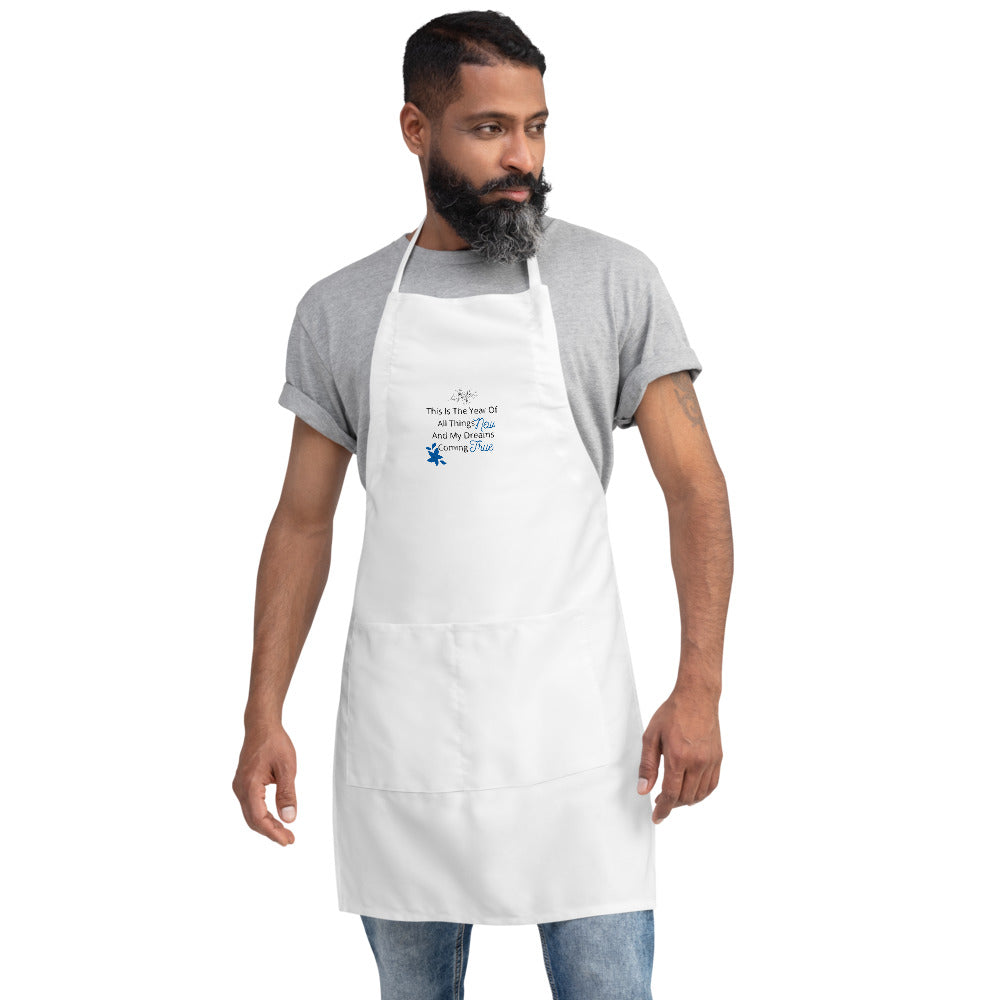 Embroidered Apron The Year Of All Things New