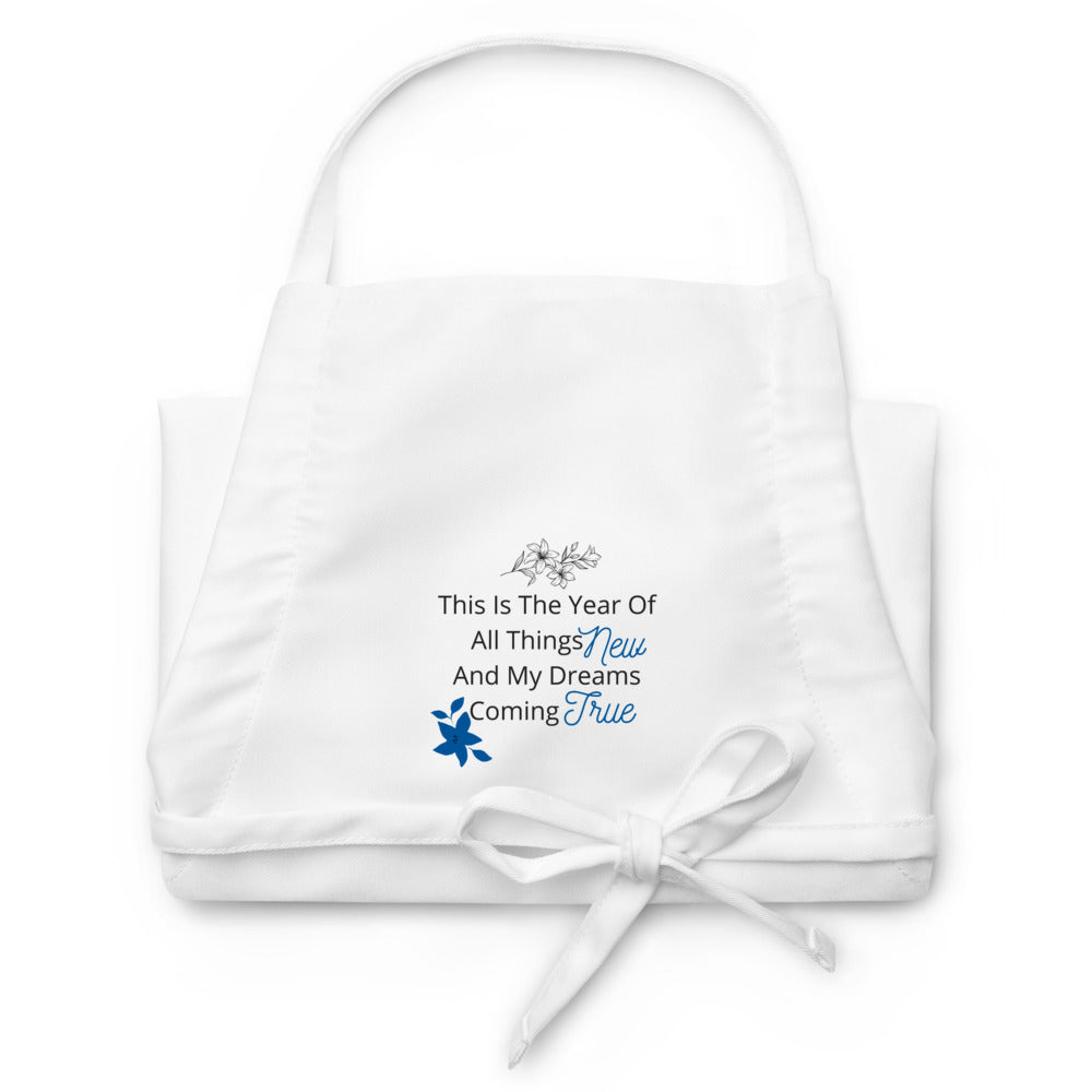 Embroidered Apron The Year Of All Things New