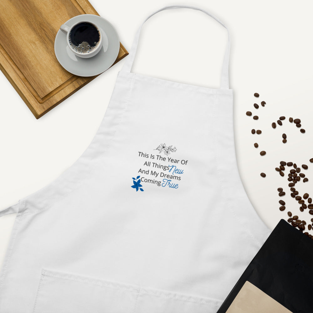 Embroidered Apron The Year Of All Things New