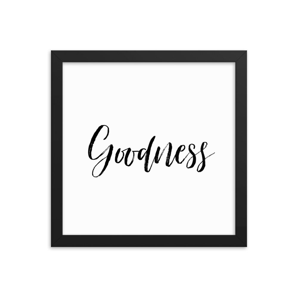 Wall Decor Gift Framed poster, Goodness