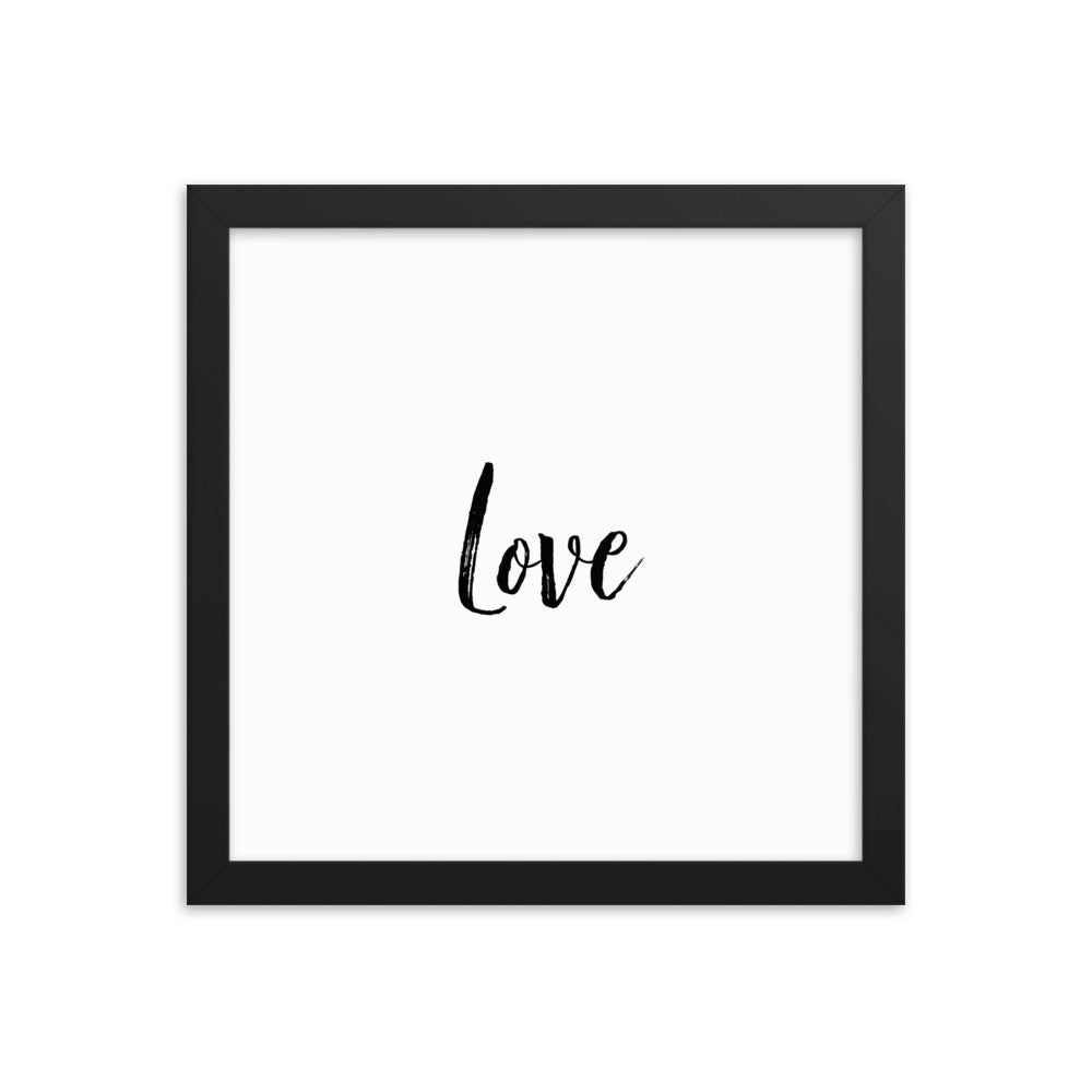 Wall Decor Gift Framed poster, Love