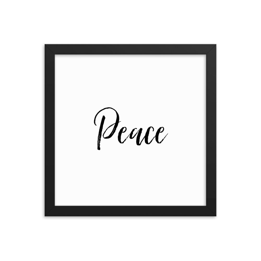 Wall Decor Art Framed Gift poster, Peace