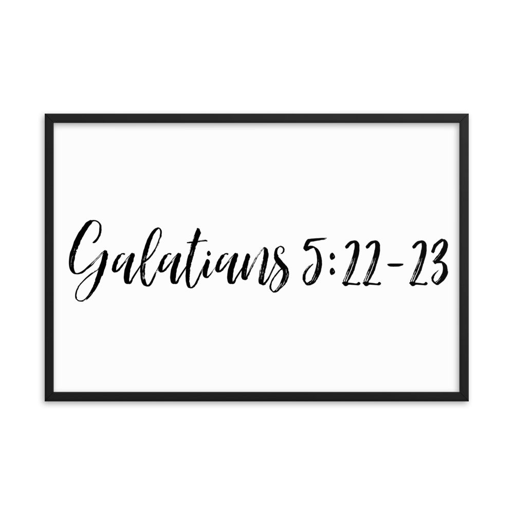 Wall Decor Art Gift Framed poster, Galatians 5