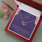 To My Beautiful Wife 14k Gold Diamond Necklace