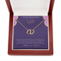 To My Beautiful Wife 14k Gold Diamond Necklace