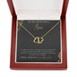 Mom Gift - To My Beautiful Mom, From Daughter 14k Solid Gold Diamond Heart Necklace For Women, Best Friend Necklace, Gift For Mom