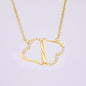Mom Gift - To My Beautiful Mom, From Daughter 14k Solid Gold Diamond Heart Necklace For Women, Best Friend Necklace, Gift For Mom