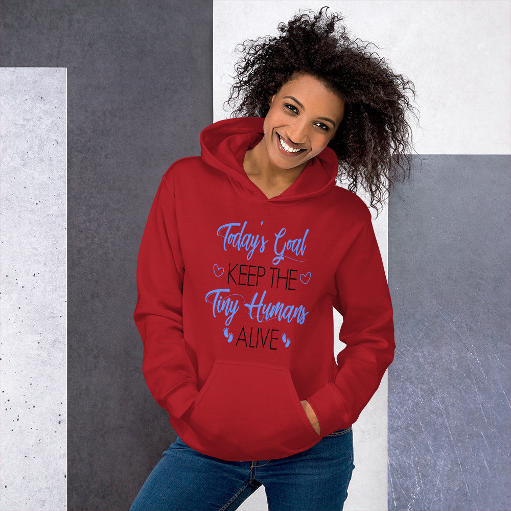 Mommy Goals For Tiny Humans Hooded Sweatshirt - E2 Express