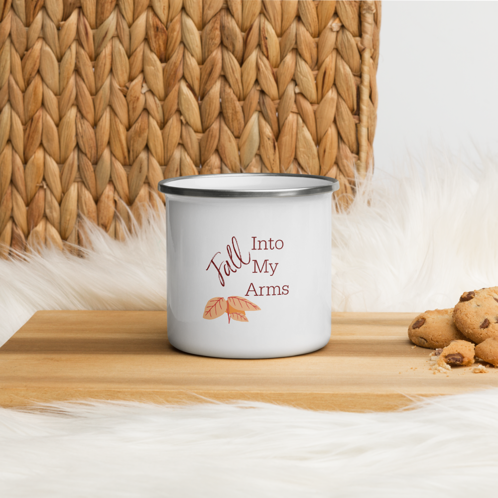 Fall Into My Arms Enamel Mug